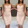 Платья Homecoming 2020 русалка розовые короткие спагетти