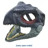 Устанавливает юрскую маску динозавров юрского периода с открытием челюсти 10 -дюймовые когти реалистичная текстура.