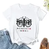 Kobiety T-shirt w Polos Marduk Marduk Ubrania estetyczne Summer Top Female Cropped T-koszule dla kobiet