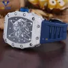 Moissanite Diamond Watch haut de gamme VVS VVS MISSANITE MÉCANIQUE MONTRE PASS TESTER DIAMON