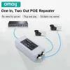 Outils 1 à 2 Port Poe Extender 100Mbps IEEE 802.3af / AT Standard 48V pour NVR IP Camera Poe Extension de 100 mètres pour la gamme PoE