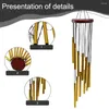 Figurines décoratives 1PC Metal Wind Chime 12pcs Tube en aluminium réglage maison jardin chambre suspendus suspendus diy fournitures de décoration