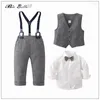 Vêtements de vêtements messieurs garçon bébé printemps automne soild fashion child anniversaire mariage 1 à 5 ans