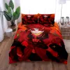 Set City Hunter Duvet Cover Set King Queen Double Full Twin Single Size Bett Leinen Set Set Sheer Vorhänge