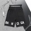 Designer Luxury Mens Athletic Workout Shorts Katoen Casual Shorts Elastische taille Joggers Sports sweat shorts Black White