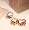 Elastic Ring Golden Classic Fashion Party Jewelry for Women Rose Gold Wedding Luxurious Open Size Rings Shipp3473251