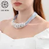 Hänge halsband i nacke chokers gotiska kedjor silver färg uttalande koreanskt mode för kvinnors smycken ovanliga saker hänge