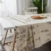Table Cloth Linen Rectangular Tablecloth For Nappe De Floral Bee Cover Obrus Tafelkleed Mantel Mesa Cotton