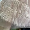 Юбки корейская мода сладкая для женщин сетчание лоскутная а-линия высокая талия юбка для женской талии Фалдас Аджустадас летний тюль