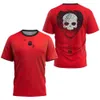 T-shirts masculins Skull T-shirt autocollant de ville sec rapide