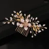 Coix de cheveux à la main à la main Simple Hairpin Rhingestone Personnalité Headwear Women Bride Ornaments Bijouts