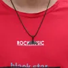 Hänge halsband hiphop rock ocean djurhalsband för män student svart silver färg svans strand smycken present make