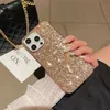 Modedesigner Bling Glitter Phone Hülle Anti-Drop 15 iPhone Case
