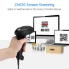 Scanners Eyoyo Wired QR 2D Barcode Scanner Handheld USB Wired Bar Codes Reader CCD -gegevensmatrix Bar Code Afbeelding Automatische scanner Barcod