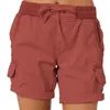 Pantaloncini da donna Summer Summer Casual Solid Color Sliose High Wiist Gambe Pantaloni Plus S-3xl