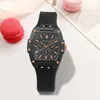 Montre-bracelets Femmes Regardez la montre-bracelet élégante Quartz Watchs Horloge Pointer Pointer Silicone Gift Relogios Feminino