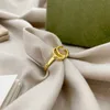 バンドリングデザイナーリングluxury rings for women menリングゴールドスリバーレターファッショントレンディなカップルリングエンゲージメントトレンディホリデー素敵なギフト良い試合