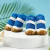 2pcs1pair huisdier zomer holle puppy hond teddy schoenen ademende gaas voor kleine laarzen cat sandals 240428