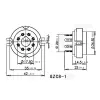 Amplificateur Pobite de tube en céramique 8pin K8A GZC81 TUBE POSTE POUR KT88 6SN7 EL34 6L6 GZ34 5881 Amplificateur à tube à vide Diy