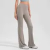 Pantalon féminin Capris Pantalon de jambe large pour femmes Pantalon en vrac haute taille hanche mince cloche de gym de gym de danse