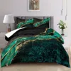 Teal conjuntos de ouro queen, conjuntos de mármore, edredom de quarto de cama verde queen tamanho (sem incluir capa de edredon e núcleo de travesseiro)