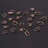 Body Arts Novos 1pcs Fake Piercing Clip Nariz Ring Jewelry Body for Women Trend Ear punhos do coração Flores de estrela de Butterfly Clip Rings KAE197 D240503