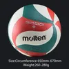 Molten V5M5000 Volleyball Professionelle Standardgröße 5 PU Soft Beach Ball für Erwachsene und Teenager -Wettbewerbstraining 240430