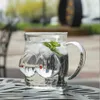 Gobelers verrouillage de Noël antéler santa claus tasse de corps renne artisanat transparent vins lait café cadeau h240506