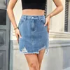 Gonne donne elastiche in vita rotto buchi di ombromatina 2024 Fashion Fashion Driple Driver Driver-Body Dress Summer Streetwear Casual Streetwear