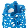 Bolsa infantil Brand de luxo Bag feminina x YK Nano No Blue Mini Infinite Dot Print Prindstring One ombro Crossbody Bucket Bag M81985