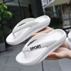 Terlik Erkekler 3.5cm kalınlıkta yumuşak platform slaytlar Eva Sandalet 2023 Plaj Ayakkabı Yaz Çift Terlik Unisex Banyo Flip Flops Terlik 240506