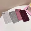 Fashion Bling Glitter Sparkling Diamond Phone Case pour iPhone 11 12 13 14 15 Pro MAX Lens Protection Camera Protection Righestone Halle Shock Tocoping Cover Cover Cover