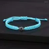 Charm Bracelets Colorful Braided Rope Projection Bracelet 100 Languages I Love You Jewelry For Girlfriend Gift 2024 Fashion Romantic