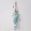 SEHORDRES PENDANT POUR L'ARRGE MUR DÉCORNE Figurine Seahorse en bois cadeau de sculpture minimaliste Moule de moulage Ornement de suspension 240429