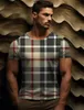 2024 Nouveaux hommes T-shirts Femmes Tees Designers Tshirt Summer Plaid Print Tshirt Fashion Round Neck Woman Vêtements Coupages Coupages à manches courtes S-4XL DDTXA48