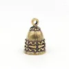 Decorative Figurines 1PC Brass Hand-made Vintage Pattern Keychain Bell Pendant Gift Fashionable Decoration Hanging For Christmas Party