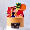 3pcs Bougies Baking Sports Boy Cake Decoration