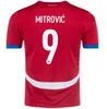 Servië voetbaltrui 2024 Cu Srbija Nationaal team Home Away Sergej Mitrovic 2010 Retro voetbal Shirts Kit Vlahovic Pavlovic Tadic Milenkovic Zivkovic1