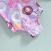 Swimwear Baby Girls Swimsuit Bodys Bodyless Fly Souving Summer Casual Sweet Swimswear Sans mangeur Cartonne de bain Print Bathing