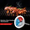 Grills ugntemperaturmätare 0300 grader Celsius mätare rostfritt stål matlagningstermometer för grill BBQ Grillrökare