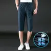 High End Ice Silk Capris Mens Summer Ultra-Thin Mens Sports Pants Straight Tube Snabbtorkning Mens Shorts Casual Pants 230412