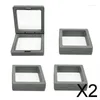 Frames 2x 4x Floating Display Case Frame Stand Thin Film 3D