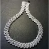 925 Sterling Silver Hip Hop Pass Diamond Test Cuban Chain 14mm VVS Moissanite Diamond Cuban Necklace