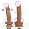 Toys Real Skin Realistische Dildo Krachtige Suction Cup Sex Toy Flexible GSPOT -lul met gebogen schacht en balspeelgoed voor volwassenen 18