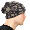 Berets szkielet czaszki terror czaszki czapki czapki grunge czaszki cienki kapelusz sport sportowy czapki dla mężczyzn kobiety