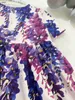 Luxury Girls Jirt Leaf Modèle imprimé Robe princesse Taille 100-160 cm pour enfants Vêtements de créateurs d'été à manches à manches à manches à manches