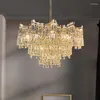 Lampadari lampadario di cristallo moderno per illuminare la sala da pranzo shop goccetta per lampada sospesa