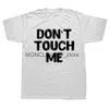 T-shirts masculins drôles ne me touchez pas les t-shirts graphiques coton strtwear court slve cadeaux d'anniversaire t-shirt t-shirt pour hommes vêtements h240506