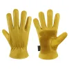 Globes Gardende handschoenen koeienleer voor vrouwen en mannen door Thornresistant Rose Spaning Work Gloves