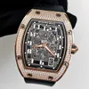 Mils Richamills Watch RM6701 Rose Gold Original Full Diamond Automatic Mechanical Mens